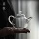 高茗一人用小茶壺可加熱玻璃單壺精致迷你高硼硅泡茶壺辦公室過濾茶具
