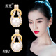蕉夏耳釘女2024年新款復(fù)古高級(jí)感輕奢氣質(zhì)簡(jiǎn)約小眾設(shè)計(jì)貝珠耳飾 如意貝珠
