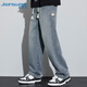 真維斯（JEANSWEST）牛仔褲男2025春夏潮牌美式寬松直筒休閑男士復(fù)古藍(lán)XL