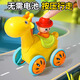 E7 生活按壓玩具回力車(chē)兒童小汽車(chē)學(xué)爬玩具嬰幼兒益智早教耐摔小孩玩具 按壓玩具黃色款【小長(cháng)頸鹿】