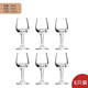SAINT LINGLONG水晶玻璃50ml國標白酒品酒杯家用一兩白酒杯郁金香白酒品鑒杯 6只50毫升品酒杯