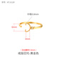 DR-FLVVS胖東來品質(zhì)18k金戒指空托diy珍珠戒指銀日韓簡(jiǎn)約戒托通孔珍珠18K 黃金色石位5-6mm
