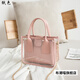 透明包包女果凍包夏天透明小包包女2022新款潮時(shí)尚手提包果凍仙女包百搭單肩斜挎包 粉紅色