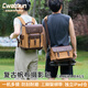 CADEN復(fù)古相機(jī)包攝影包雙肩單肩包斜挎手提防水背包適用于富士索尼尼康佳能 D126雙肩包【YKK拉鏈+13寸筆記本倉】