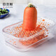 日本進口廚房磨泥器蔬菜碾磨器水果泥研磨器兒童輔食磨泥盤家用姜蒜磨泥板土豆磨蓉器胡蘿卜磨碎器磨蘋果泥器 透明兩個