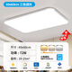 歐普燈led吸頂燈簡約現(xiàn)代大氣家用臥室客廳燈長方形2025新款 72W 銀色80*60三色【全光譜護(hù)眼Ra