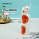 樂(lè )扣樂(lè )扣（LOCK&LOCK）戶(hù)外大容量運動(dòng)水壺水杯子塑料杯便攜健身水杯 蜜桃粉1.2升