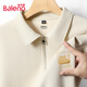 班尼路（Baleno）長袖POLO衫男春秋季潮流半拉鏈翻領衛(wèi)衣美式復古寬松大碼外套