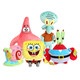 SPONGEBOB SQUAREPANTS海綿寶寶蜂蜜罐玩偶派大星毛絨公仔章魚(yú)哥抱枕掛件小蝸七夕禮物 海綿寶寶全款5件套 cm