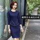 芭妃婭職業(yè)連衣裙2025新款時(shí)尚美容師售樓部酒店前臺銷(xiāo)售工作服正裝 藏青色連衣裙 S