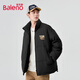 班尼路（Baleno）冬季新款棉服男外套男女同款秋冬季加厚棉衣面包服立領(lǐng)防風(fēng)棉襖男