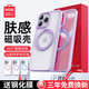 名創(chuàng)優(yōu)品（MINISO）【100%好評】適用蘋果16ProMax手機殼iPhone16Pro保護(hù)殼磁吸防摔全包磨砂防指紋360°旋轉(zhuǎn)支架女 【淡紫色】舒適手感 | 無感支架 |氣囊防摔 iPhone 