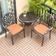 御藤美家（ROYAL RATTAN）戶(hù)外桌椅陽(yáng)臺桌椅組合休閑桌椅鑄鋁桌椅套件花園庭院露天桌椅 一桌兩椅（伊麗配68鳳凰臺）