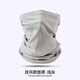 蕉下漁原創(chuàng  )遮全臉?lè )罆衲樥直】罘雷贤饩€(xiàn)戶(hù)外冰絲面罩男女夏天護頸圍脖潮 新增掛耳款面罩淺灰