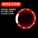 寵星記 狗狗發(fā)光項圈 寵物狗LED燈項圈 USB充電 夜間發(fā)光遛狗項圈 金毛 紅色 頸圍25-70cm（可裁剪）
