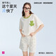 都市麗人睡衣女短袖清新時(shí)尚可外穿家居服套裝T恤世界冠軍同款2H4002