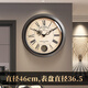七秒印象 七歐式掛鐘2024新款輕奢高檔家用客廳創(chuàng  )意高級感靜音時(shí)鐘表掛墻掛表 歐式羅馬數字款