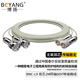 博揚(yáng) 2M跳線BNC-L9 2M兆E1接頭成品跳線 syv75-2-1同軸電纜DDF轉(zhuǎn)接跳線 2芯 2米