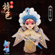 中國(guó)特色禮物送老外京劇人偶北京紀(jì)念品京劇絹人娃娃桌面擺件 楊宗保（禮盒+禮袋）國(guó)粹 京