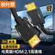 秋葉原HDMI2.1版 4K120HZ/8K60Hz高清線兼容HDMI2.0 電腦電視顯示器投影儀視頻連接線 4K120HZ/8K60HZ（石墨烯款） 0.5米
