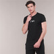ARMANI/阿瑪尼 EA 鷹標修身內搭男士短袖圓領(lǐng)T恤 111267 CC715 黑色7320 L