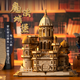 樂放魔法城堡八音盒diy手工3d立體木質(zhì)拼圖拼裝模型積木玩具生日禮物 魔法城堡