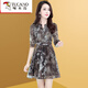 啄木鳥(niǎo)年矮40歲裙子夏裝小個(gè)子今年新款女裝雪紡流行夏天連衣裙 花色 【質(zhì)量/收藏先發(fā)】 M 建議【80-100】