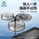 漁之源 拉餌盤強磁拉絲盤釣魚餌盤漁具用品魚餌盒餌料盆全磁餌料盤 三層強磁拉餌盤（9顆磁）