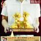 賀隆來(lái)黃金鍍金送新人閨蜜朋友結婚禮物高檔創(chuàng  )意新婚禮品周年紀念日擺件 喜結良緣特大號 金箔定制