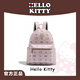 凱蒂貓（hellokitty）雙肩包時(shí)尚百搭女大學(xué)生書包大容量輕奢高級(jí)感女包包休閑旅游背包 粉色 大號(hào)（尺寸：27*14*31）
