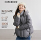 紅袖高級保暖羽絨服冬季2024新款女裝落肩抽繩拉鏈立領(lǐng)連帽休閑短外套 高級灰064 M
