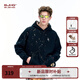 BJHG不計后果美式復古連帽衛(wèi)衣男秋季新款潮牌休閑百搭寬松外套上衣女 石墨黑 M