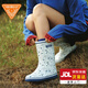 非常行（Jolly Walk） 雨鞋女寬潮流中式水鞋女士時(shí)尚防水防滑中筒雨靴套鞋膠鞋 JW202 丁香蘭(偏大半碼) 36