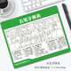 朋訊（PENGXUN） 五筆字根表鼠標(biāo)墊口訣鍵盤圖字型助記圖學(xué)打五筆字根表圖高清五筆鼠標(biāo)墊辦公電腦墊 綠色【字根表30x25cm】