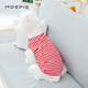 MOEPIE夏季狗狗衣服泰迪比熊雪納瑞柴犬金毛大中小型犬衣服2025全棉背心 紅色 2XL（推薦17-22斤）
