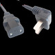 LKTCL雷鳥電視機(jī)85q6e 98C78E電源線75寸85寸65寸55寸品字兩項(xiàng)2插孔插頭 品字兩項(xiàng)電源線75寸及以上尺寸 3米