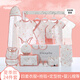 小皮特新生兒禮盒套裝春秋夏季嬰兒衣服剛出生寶寶用品初生滿月見面禮物 夏季款粉色24件 59cm 【0-3個月】丨高檔禮盒