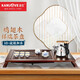金灶（KAMJOVE）雞翅木茶盤(pán)茶臺功夫茶具組合整套茶具套裝家用全自動(dòng)燒水壺一體 搭配K9茶爐+青花瓷茶具+茶渣桶