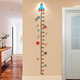 兒童身高墻貼自粘 兒童身高墻貼3d立體卡通寶寶量身高尺貼紙自粘兒童房裝飾貼畫(huà)家用 火箭身高 大