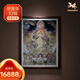 銅師傅 手工鏨刻 唐卡銅雕畫(huà)《文殊菩薩之二》裝飾畫(huà) 玄關(guān)畫(huà) 壁畫(huà)