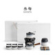 叁旬（sanxun）高檔輕奢山海觀自動(dòng)功夫茶具套裝家用懶人泡茶神器茶壺禮盒 山海觀自動(dòng)茶具_(dá)白砂釉