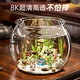 飛達(dá)三和圓形魚缸塑料一體成型仿玻璃防摔耐摔不壞客廳小型桌面生態(tài)缸 巨無霸【超清8K高透/摔不碎/久用不糊】