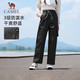 駱駝（CAMEL）休閑戶外登山褲女防潑水直筒工裝褲 J24CA6L6646 幻影黑 L