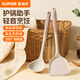 蘇泊爾（SUPOR）硅膠鏟鍋鏟家用炒菜鏟子不粘鍋專用鏟炒勺護(hù)鍋鏟耐高溫廚具 硅膠鍋鏟+湯勺