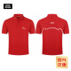JOY&DOGA“35711”夢想系列文化衫 夏季T恤短袖翻領 紅色POLO 2XL