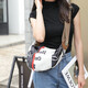 牛津布包包女2023新款時尚休閑夏季女士腰包運動斜揹包水餃包潮 白色
