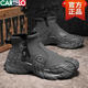 卡帝樂(lè )鱷魚(yú)男鞋春季新款一腳蹬防滑工地上班工作休閑運動(dòng)勞保工裝鞋馬丁靴男 灰色X 41