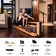 沃特羅倫（WaterRower）【美國原裝進口】家用室內(nèi)智能水阻劃船機雙軌實木健身器材橡木款 軌道有雕刻LOGO 菁智款