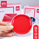 得力（deli） 9863 印臺(tái)快干印泥圓形印章油油性橡皮章海綿印油辦公 紅色 9863