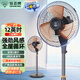 鉆石牌（DIAMOND） 商用電風(fēng)扇家用客廳落地扇辦公室商務(wù)金屬風(fēng)扇學(xué)生宿舍立式大風(fēng)力節能電扇工業(yè)強力風(fēng)扇 12英吋三擋金屬葉【新式】